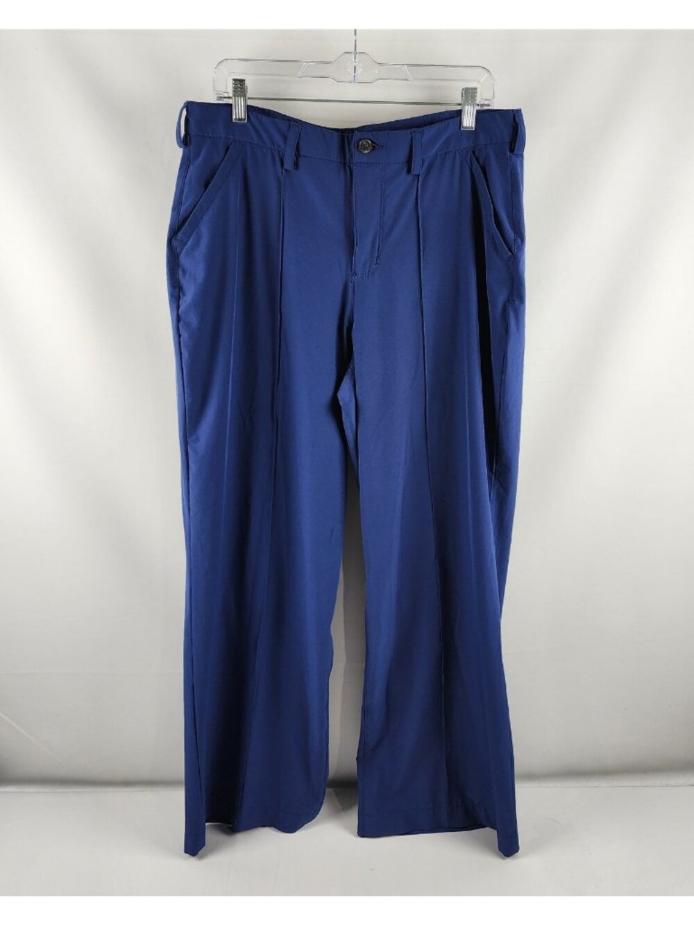 Duluth Trading Pants Womens 16 Blue Flexcellence Wide Leg Trousers (34x30)